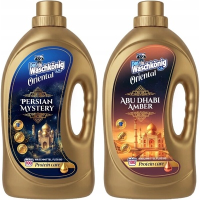 Waschkonig prací gel Oriental Abu Dhabi + Persian Mystery 2 x 3 l 100 PD
