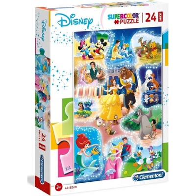 Clementoni Disney Čas na tanec MAXI 24 dielov