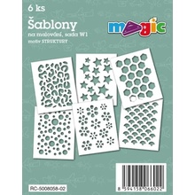 Magic papírové šablony sada W1 Struktury