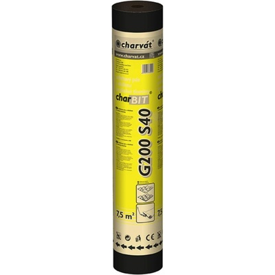 CHARVÁT a.s. Asfaltový protiradonový pás charBIT G200 S40 1x7,5 m 4 mm