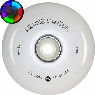 Powerslide Neons Switch LED 72mm 85A 4ks