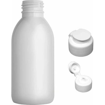Tera plastová lahvička bílá s bílým dávkovacím víčkem 150 ml