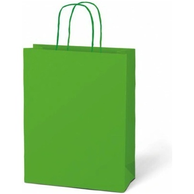 Taška dárková T 5 kraft 260x320x100 zelená 5251226