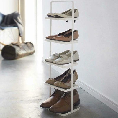 YAMAZAKI Tower Shoe Rack vysoký biely 2478