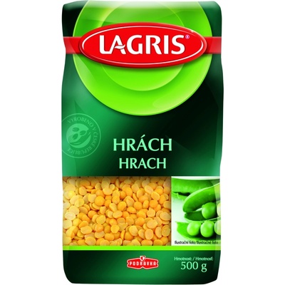 Lagris Hrách žlutý loupaný půlený 0,5 kg