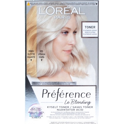 L'Oréal Paris Préférence Le Blonding Toner Barva na vlasy Platinum Ice 60 ml