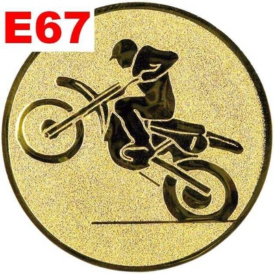 Emblém E67 MOTOKROS umístění na sportovní pohár nebo medaili 50 mm – Hledejceny.cz