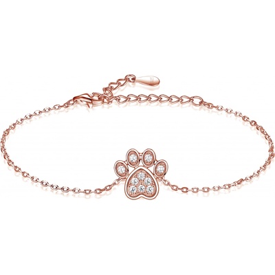 Olivie stříbrný náramek TLAPKA ROSE 8104