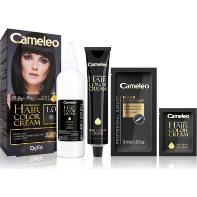 Delia Cameleo Omega barva na vlasy 1.0 Black – Hledejceny.cz
