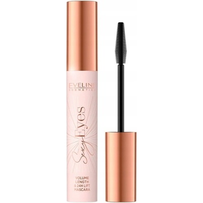 Eveline Řasenka na řasy Cosmetics zahušťující a prodlužující black 8 ml
