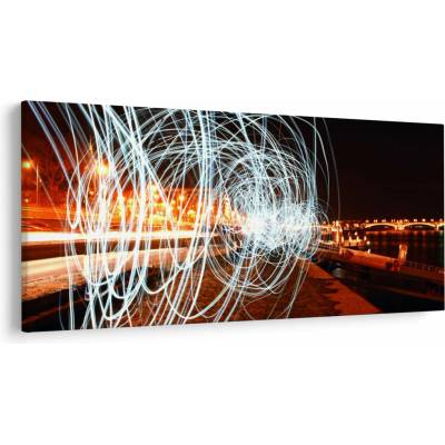 Obraz svetelných vĺn, jednodielne 200x100 cm