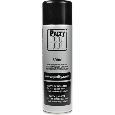 PALTY automotive čalounické lepidlo ve spreji HIGH TEMPERATURE ADHESIVE, vysoká pevnost, odolné do 110 °C, 500 ml