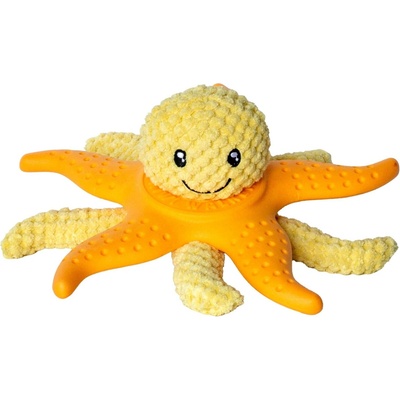 Kiwi Hračka pes OCTOPUS & STARFISH plyš TPR oranž 27 cm