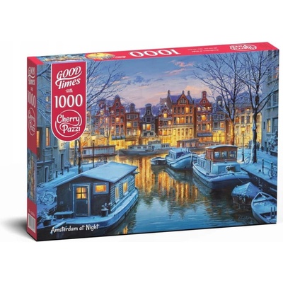 Cherry Pazzi Amsterdam v noci 1000 dílků