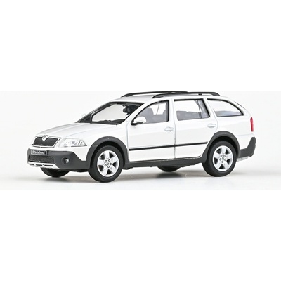 Škoda Octavia II Scout 2007 1:43 ABREX bílá 1:43AB-01:1:E