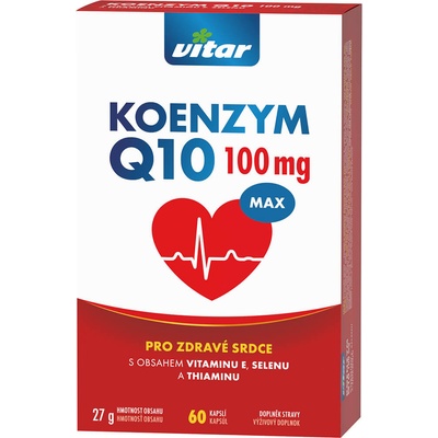 Revital Koenzym Q10 100 mg + Selen + Vitamin 60 kapslí