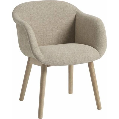Muuto Fiber Soft Armchair Wood Base Ecriture 240 / dub