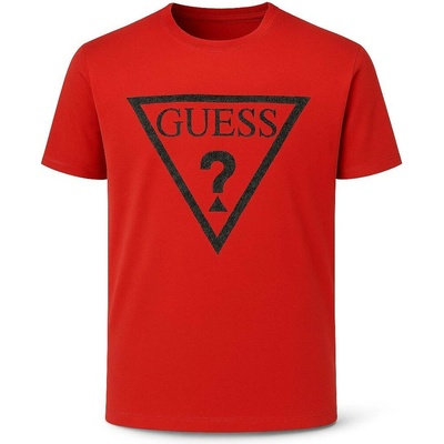 Guess pánské tričko Erikk Logo červené