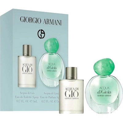 GIORGIO ARMANI ACQUA DI GIO POUR HOMME + ACQUA DI GIOIA 5ML + 5ML ORIGINÁL – Hledejceny.cz