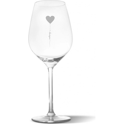 Sablio Sklenička na víno I love you 490 ml