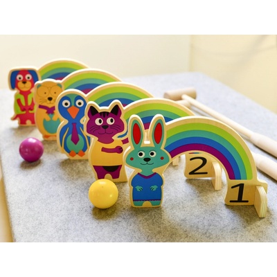 BS Toys Detský kroket Dúha