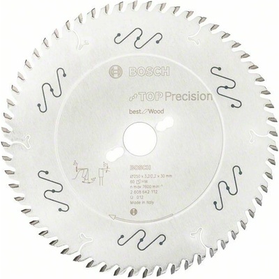 PILOVÝ KOTOUČ PRECISION BEST FOR WOOD BOSCH 250 mm