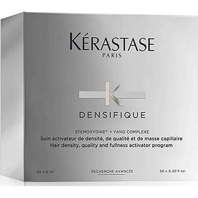 Kérastase Densifique Program Homme kúra pro hustotu řídnoucích vlasů s pánskou parfemací 30 x 6 ml