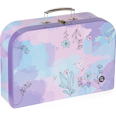 Oxybag Kufřík lamino Kolibřík fialový 34 cm