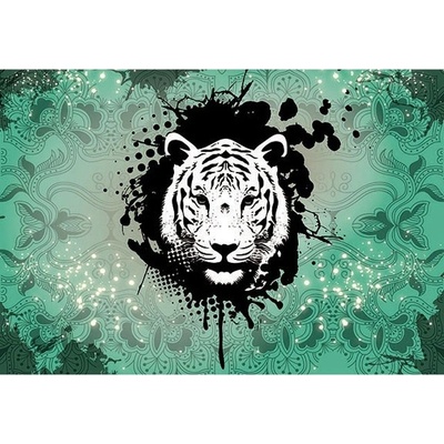 Preinterier FT3772 Fototapeta na stenu Tiger – zelený vlies 104cm x 70cm