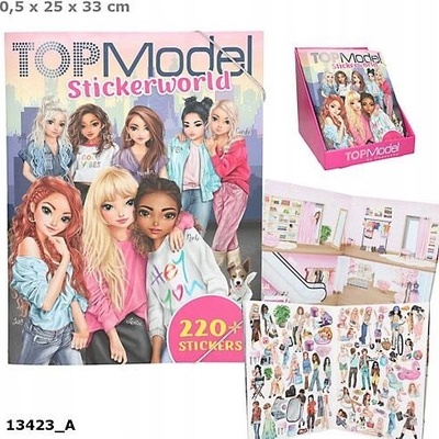 Omaľovánka s nálepkami Depesche Top Model 13423A 16 strán 6+