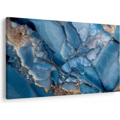 Obraz - Modrý členitý mramor, jednodielne 120x80 cm
