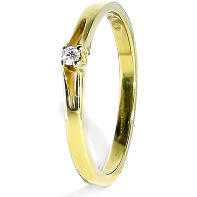 Blink-Blink Zlatý zásnubný prsteň s diamantom 1182ZDG