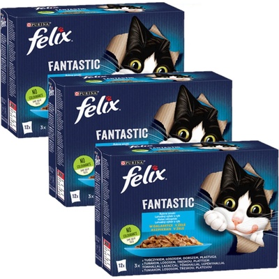 FELIX Fantastické rybí želé příchutě: 36 x 85 g