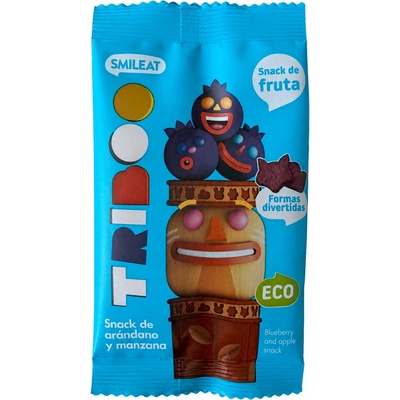 Smileat BIO 100% ovocné měkké bonbónky jablko a borůvky 25 g