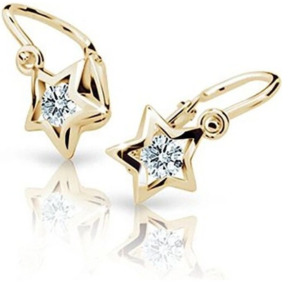 Cutie Jewellery zlaté detské náušnice C1942-10-X-1 zelená