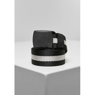 Urban Classics Centre Stripe belt bílý černý