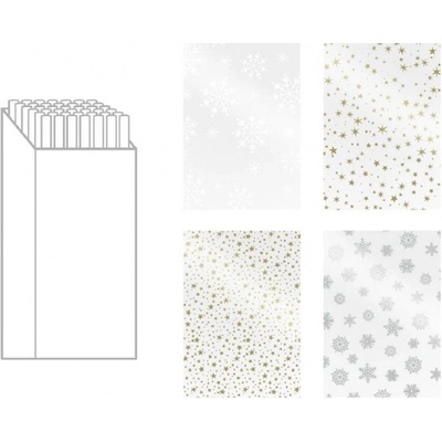 MFP Celofán transparent s vianočnou potlačou, 4 motívy, 500 x70 cm