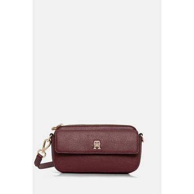 Tommy Hilfiger crossbody kabelka dámska z imitácie kože AW0AW18721 burgundské
