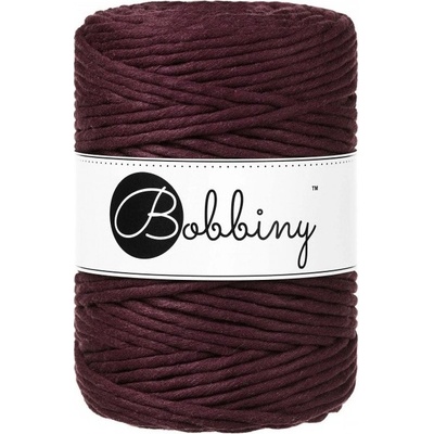 Bobbiny bavlněná šňůra na macramé XXL Burgundy