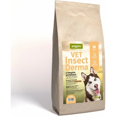 Yoggies VET Insect Derma s hmyzím proteínom 10 kg