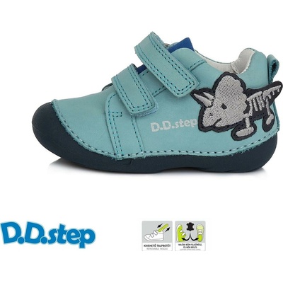 D.D. Step kožené topánky 015 dino sky blue