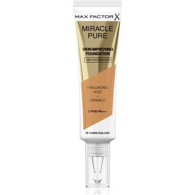 Max Factor Miracle Pure Skin dlouhotrvající make-up SPF30 76 Warm Golden 30 ml