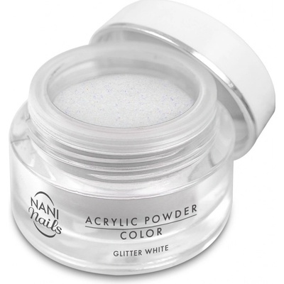 NANI akrylový pudr Glitter White 3,5 g – Hledejceny.cz