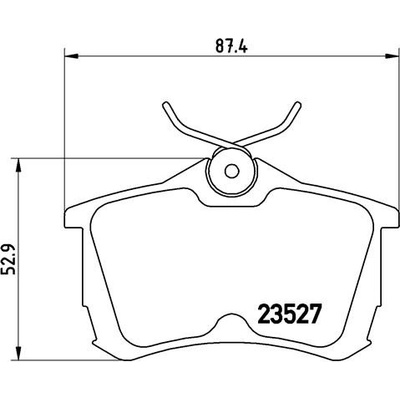 BREMBO Sada brzdových platničiek kotúčovej brzdy P28030