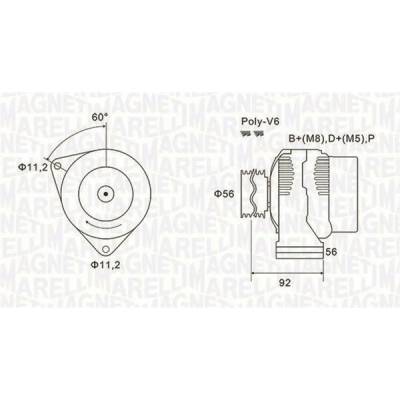 generátor MAGNETI MARELLI 063731299010