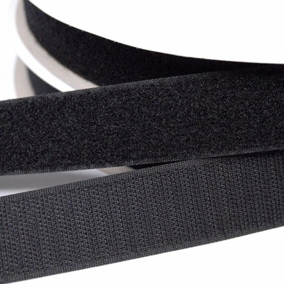 Suchý zip našívací 20mm černý metráž mech + háček