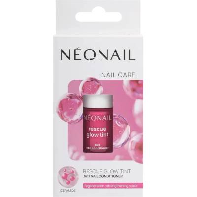 NEONAIL Rescue Glow Tint 3in1 Nail Conditioner pečující lak na nehty odstín Magenta Pink 7.2 ml