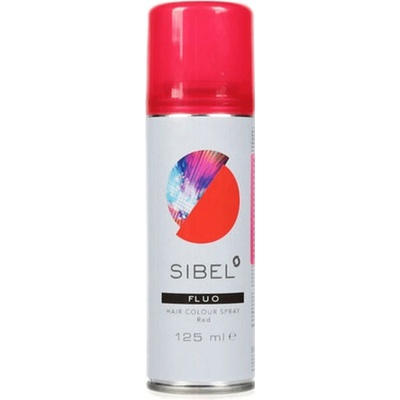 Sibel Fluo farebný sprej červený 125 ml