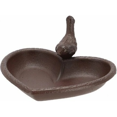 Esschert Design Ptačí litinové pítko Srdce 17 x 15 x 8 cm – Hledejceny.cz