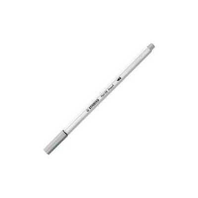 Stabilo Pen 68 brush sivá